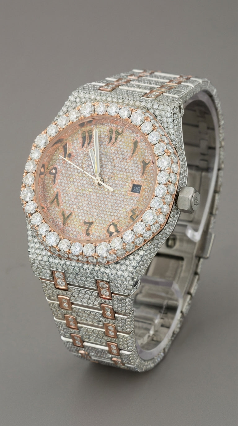 KDW Ladies Elegant Stainless Steel Watch | Beaded Design