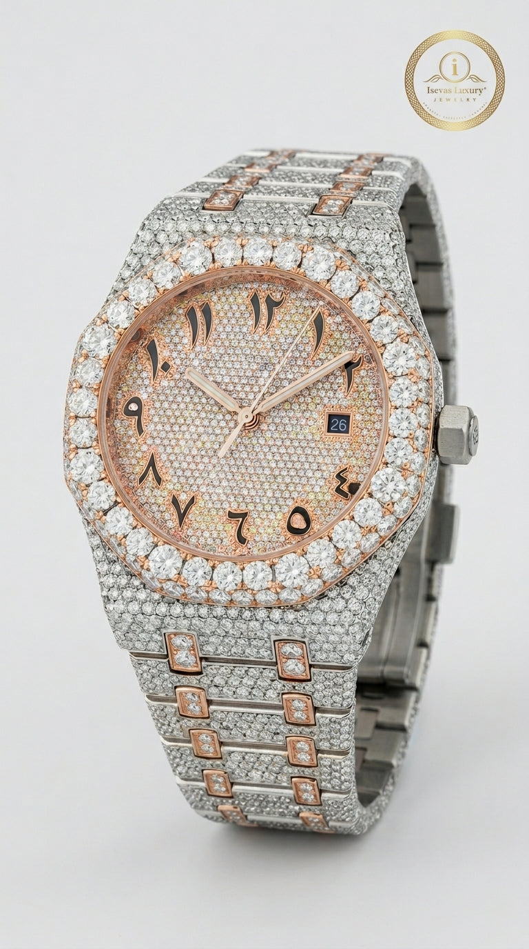 KDW Ladies Elegant Stainless Steel Watch | Beaded Design