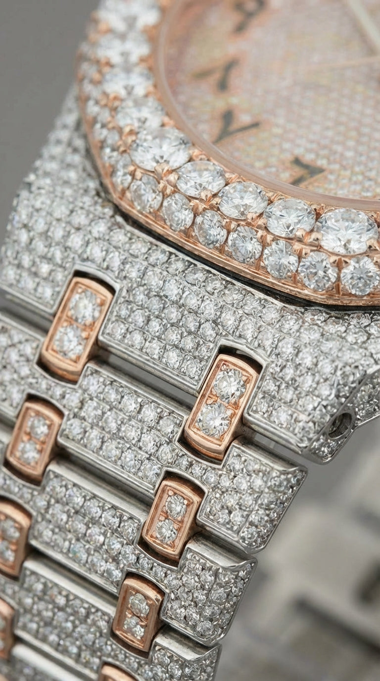 KDW Ladies Elegant Stainless Steel Watch | Beaded Design